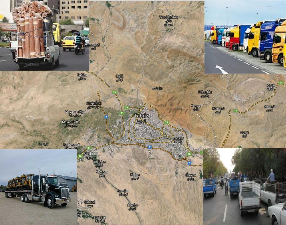 مطالعات ساماندهی حمل و نقل بار و کالای درونشهری شهر تبریز 